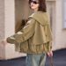 Super Stylish Short Trench Coat For Petite Women, Fashionable Design, 2026 Spring New Casual Hooded Jacket, Trendy_ecoleips.com