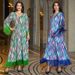 Women's Clothing Women's Printed Casual Jalabiya Middle East Arabian Dubai Muslim Robe Clothing Modest Abaya Dress_ecoleips.com