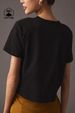 Women's Clothing Black Pure Cotton Women's Casual T-Shirt Heart Letter Print Round Neck Short Sleeve Fashionable Simple Top_ecoleips.com