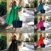 Aria Basics Aria Basics Foreign Trade Women's Summer European And American Cross-border Loose Pleated Short-sleeve Dress, Solid Color_ecoleips.com