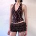 Women's Pure Polka Dot Halter Top Sexy Tie-Up Slimming Summer Tank Top Polyester Spring/Autumn_ecoleips.com