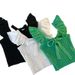 Southeast Asian Style Knitted Camisole For Women, Summer, Ruffled Edges, Sleeveless, Candy-colored, Can Be Worn As An_ecoleips.com