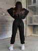 Women's Embroidered Slim Sports Sweatshirt Set Versatile Casual Fashion Two Piece Outfit European American Style_ecoleips.com