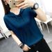 Elegant Fashion Harajuku Slim Fit Female Clothes Loose Casual All Match Short Sleeve T-shirts Solid Thin Style Hooded Sweatshirt_ecoleips.com