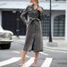 Women’s Long-Sleeve Belted Denim Shirt Dress – Slimming Tunic Top With Waist Tie (Blue/Black, S-XXXL)_ecoleips.com