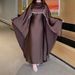 Women's Clothing Women's Muslim Pearl Chain Daily Commuter Cape Robe_ecoleips.com