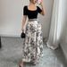 Summer Floral Maxi Dress – Oversized French-Inspired Boho Dress With Elastic Waist (S-Xxl, Lightweight Polyester)_ecoleips.com