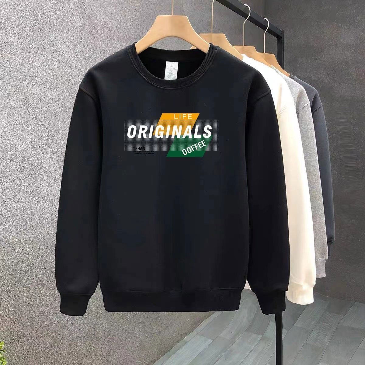 FW25 Matching Couple Cotton Crew Neck Sweatshirt - His & Hers_ecoleips.com