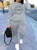 Women's Autumn And Winter Hip-hop Casual Street Letter Printed Round Neck Sports Shirt+sports Pants Warm Suit-650_ecoleips.com