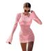 New European And American Women's Fashion Beach Style Sexy Bikini Lace Hollow Out Bodycon Dress Set For_ecoleips.com