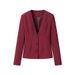 Women's Clothing Fashion V Neck Suit Jacket Top + Casual Trousers_ecoleips.com