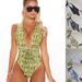 New Women's One-Piece Swimsuit Sexy Printed Swimwear High Elasticity Plus Size Bathing Suit For Women_ecoleips.com