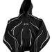 Y2K Retro Striped Hoodie – Unisex Oversized Pullover With 3D Print (S-4XL, Black/Blue) – 90s Streetwear Essential_ecoleips.com