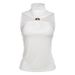 2025 Spring/Summer New Women's Fashion Elegant Design Solid Color Half High Neck Sleeveless Vest Versatile Slim Fit Top_ecoleips.com
