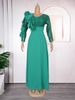 Women's Clothing Plus Size Sequined Dress Long Skirt Chiffon Flower Dress_ecoleips.com