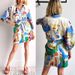 Women's Clothing Linen Casual Printed Shirt Cardigan Lace Up Dress_ecoleips.com