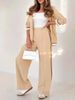 Women's Clothing Hooded Sweatshirt Two Piece Set With High Waisted Straight Leg Wide Leg Pants Delicate Trim Design_ecoleips.com
