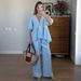 Women's Summer Vacation Clothing Set Short Sleeved T-Shirt And Pants_ecoleips.com