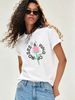 Women's Pure Cotton Casual Tee, Relaxed Fit Short Sleeve Everyday Essential_ecoleips.com
