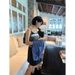 AlloFu Thirteen Lines Color-Block Miu Style Small Camisole 2025 Early Autumn Slim-Fit Top 19227_ecoleips.com