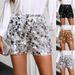 K Women's Shiny Pearl Shorts Banquet Skirt Pants Shiny Pearl Pants Women_ecoleips.com