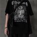 Harajuku Retro Style Hip Hop Street Trend Letter Print Top Men's And Women's Summer Crew-neck Loose Short-sleeved T-shirt_ecoleips.com