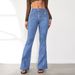Women's Clothing Women's Stretchy Slim Fit High Waist Bootcut Jeans With Button Details - Flattering & Comfortable Stretchy Slim Fit High Waist_ecoleips.com