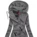 2026 European And American Foreign Trade Autumn Winter New Women's Clothing Patchwork Drawstring Pocket Hooded Slim_ecoleips.com