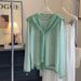 Summer Style Thin Loose Knitted Cardigan Top for Women Korean Casual Striped Sun Protection Cover up_ecoleips.com