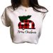 Merry Christmas Tree Santa Claus Simple Plus Size Women's Fashion Round Neck Short Sleeve T-Shirt Summer_ecoleips.com