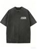 Women's Loose Fit Washed Fashion Top, Crew Neck Everyday Streetwear Tee_ecoleips.com