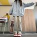 Yellow Flared For Women, Summer, Spring, Autumn 2025 New American Style High-waisted Slim-fit Petite Bootcut Jeans_ecoleips.com