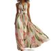 Cross-border 2026 European And American Summer New Product V-neck Fashion Printed Vacation Style Long Strap Dress_ecoleips.com