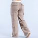 Women's Clothing Fleece Lined Cargo Pants Straight Leg Sweatpants Casual Fitness Autumn Winter Wide Leg Waist Cinching Sports_ecoleips.com