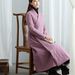 girl Autumn Winter New Improved Chinese Ethnic Style Zen Jacquard Quilted Long Robe Hanfu Jacket Thickened Cotton Coat_ecoleips.com