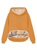 K Women's Warm Pocket Hooded Sports Sweatshirt Jacket;_ecoleips.com