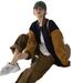 Aria Basics Autumn Winter Korean Version Ins Baseball Uniform Trendy Women's Color-Block Couple Outfit New Harajuku Style Streetwear_ecoleips.com