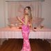 Women's European American Style Slip Dress Sexy Slim Fitting Waist Cinching Long Dress Elegant Bodycon Floral Vacation Style_ecoleips.com