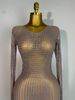Sparkling Diamond Elegant Party Long Gowns Elegant Celebrity Evening Party Nightclub Prom Dress Singer Dancer Stage Outfit AB5G_ecoleips.com