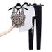 Women's Clothing Yoga Suit Quick Drying Tight Fitness Suit With Chest Pad Casual Sports Sexy Leopard Print Yoga Suit_ecoleips.com