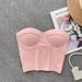 Aria Basics Aria Basics European American Style Sexy Strapless Tube Vest Women, Inner Wear And Outer Wear, Beautiful Back One-Piece With Pads,_ecoleips.com
