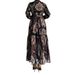 Women's Clothing New Print With Belt Long Fashionable And Elegant Dress_ecoleips.com