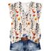 Flower-Patterned, Fluttering Sleeves For Women's Clothing_ecoleips.com