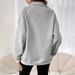 Women’s Half-Zip Fleece Sweatshirt – Oversized Pullover (Light Gray/Dark Gray/Rose Red/Black/Apricot, XS-XXL)_ecoleips.com