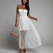 Women's Clothing New Mesh Perspective Elegant Multi Color Dress_ecoleips.com