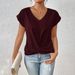 Women's Clothing Summer New Color V Neck T Shirt Temperament Elegant Short Sleeved Top Spring And Summer Women's Clothing_ecoleips.com