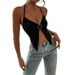 Voya Hot Selling Women's Clothing 2026 Spring/summer New Sexy Hanging Neck T-shirt European And American Spicy Girl Backless Top_ecoleips.com