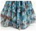 Women's Elegant Slimming Printed Dress V Neck Bell Sleeve Waist Cinching Heavy Duty Beaded Cake Dress_ecoleips.com