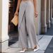 Women's High-Waisted Straight Leg Trousers Irregular Patchwork Casual Fashion Suit Pants For Autumn_ecoleips.com
