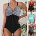Women's Sexy Swimsuit Exclusive Color Blocking Unique Style Bikini Set Regular Size Polyester_ecoleips.com